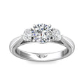 Martin Flyer Three Stone Round Engagement Ring DERT02SPL-C-6.5RD