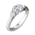 Martin Flyer Three Stone Round Engagement Ring DERT02SPL-C-6.5RD