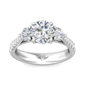 Martin Flyer Three Stone Round Engagement Ring DERT04MRPL-C-7.5RD