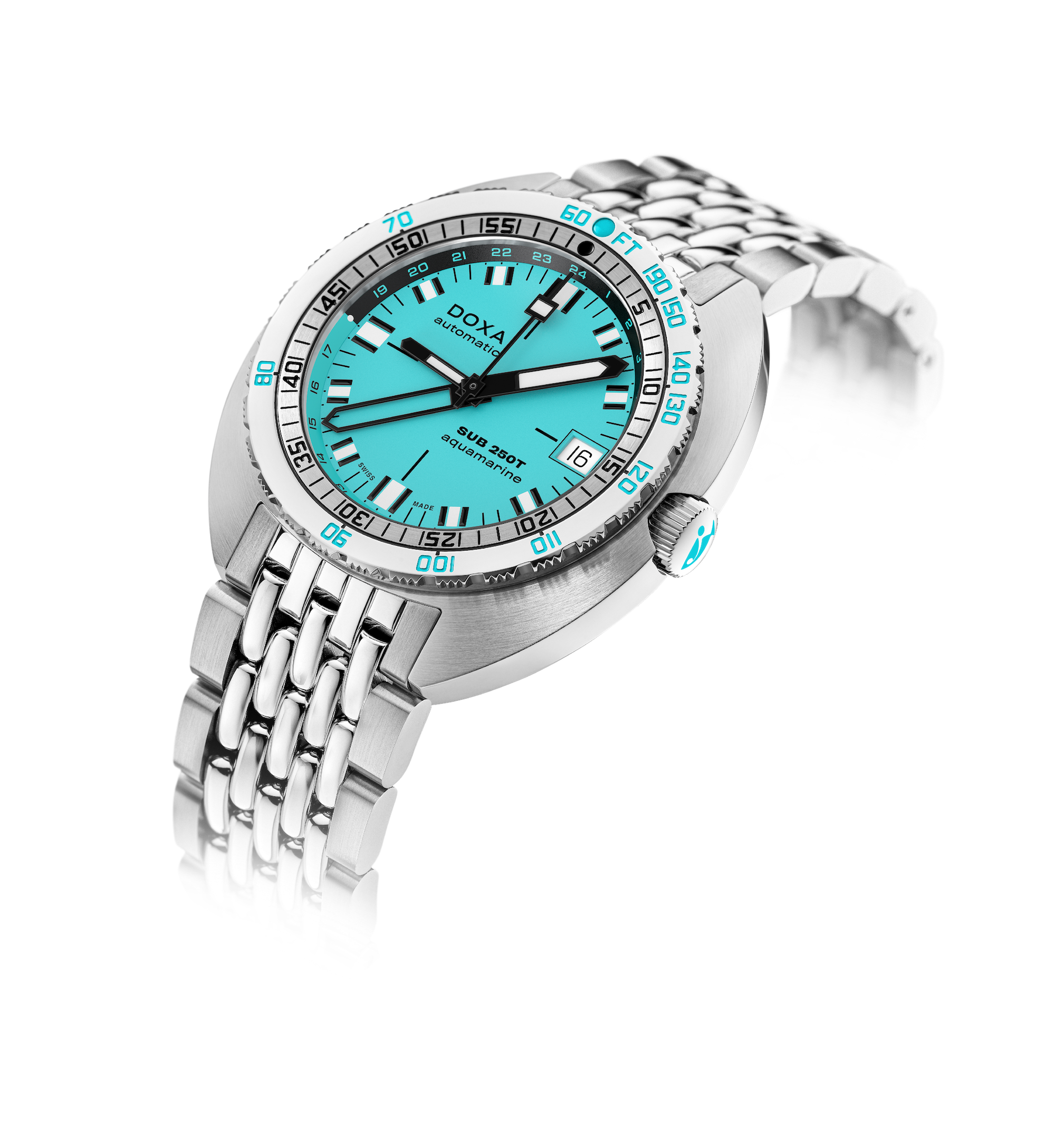 Doxa Sub 250T GMT Aquamarine 855.10.241.10