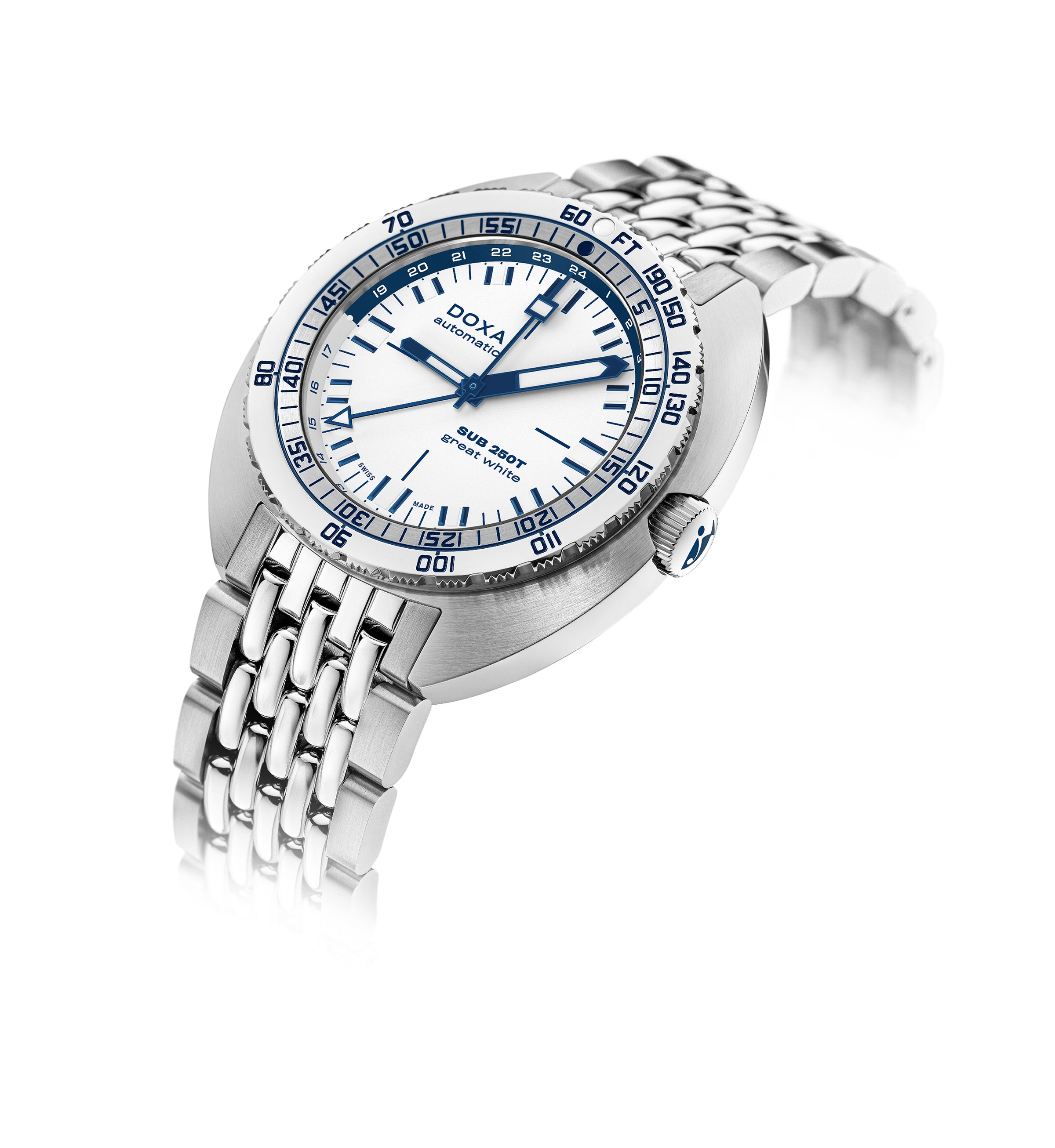 Doxa SUB 250T GMT 'Great White' Topper Edition 855.10.011.10-SE9
