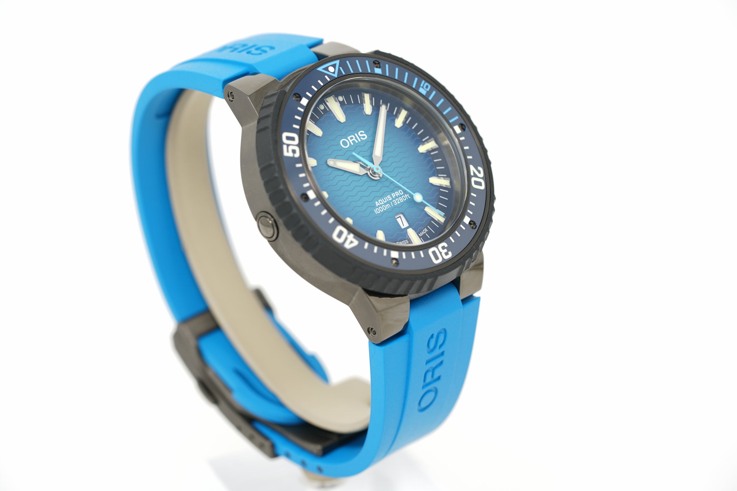 Pre-Owned Oris Aquis Pro 1000m 01 733 7801 7255-Set
