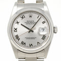 Pre-Owned Rolex Datejust Silver Dial Roman Numerals 16200 Y Serial