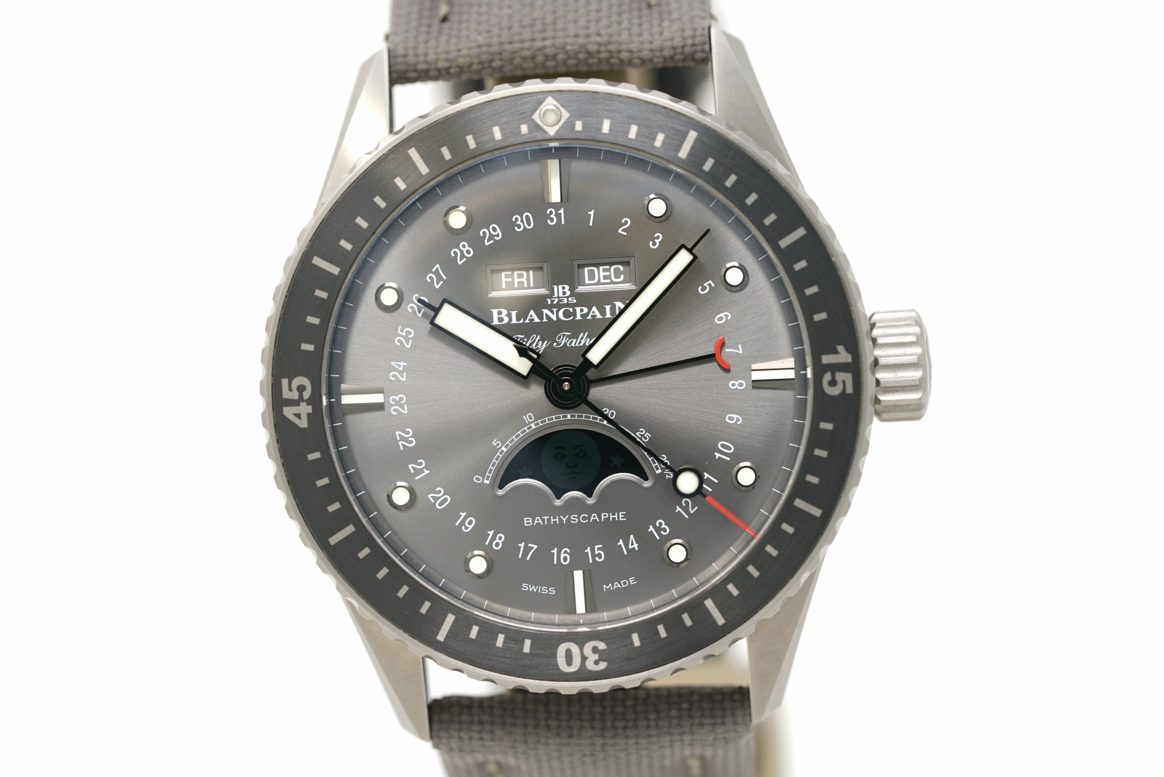 Pre-Owned Blancpain Fifty Fathoms Bathyscaphe Complete Calendar 5054 1210 G52A