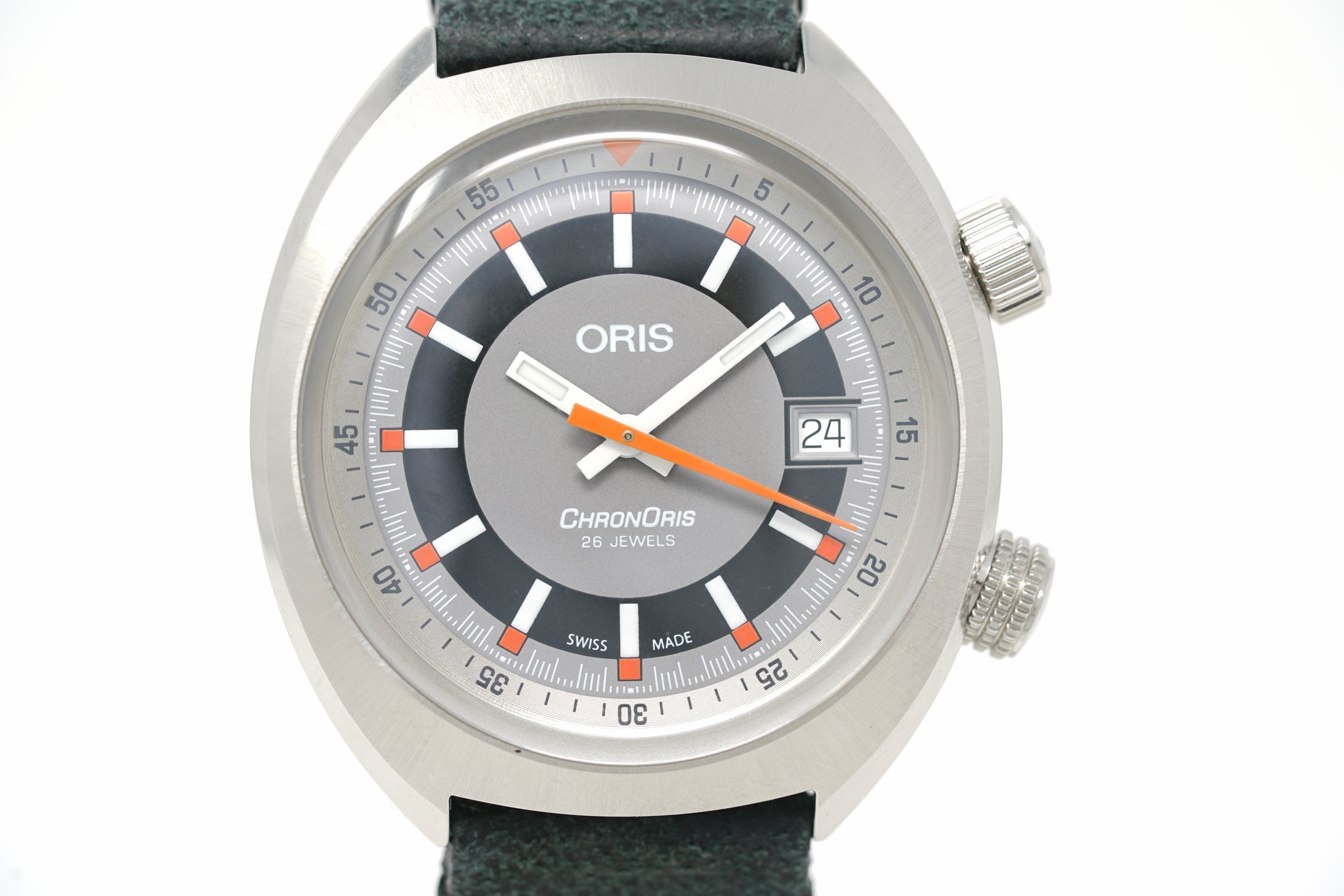 Pre Owned Oris Chronoris Date 01 733 7737 4053 07 5 19 44 Topper