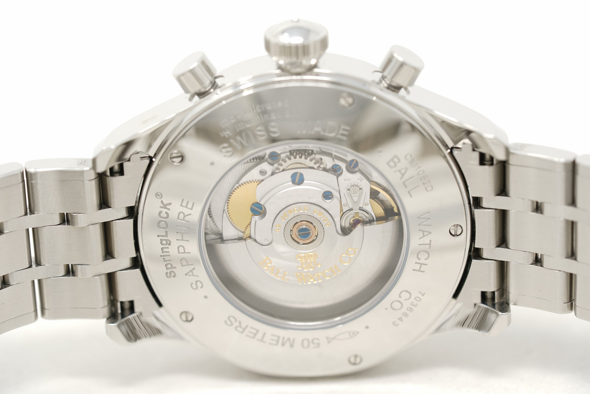 Pre-Owned Ball Trainmaster Cannonball Chronograph CM1052D-S3J-BK