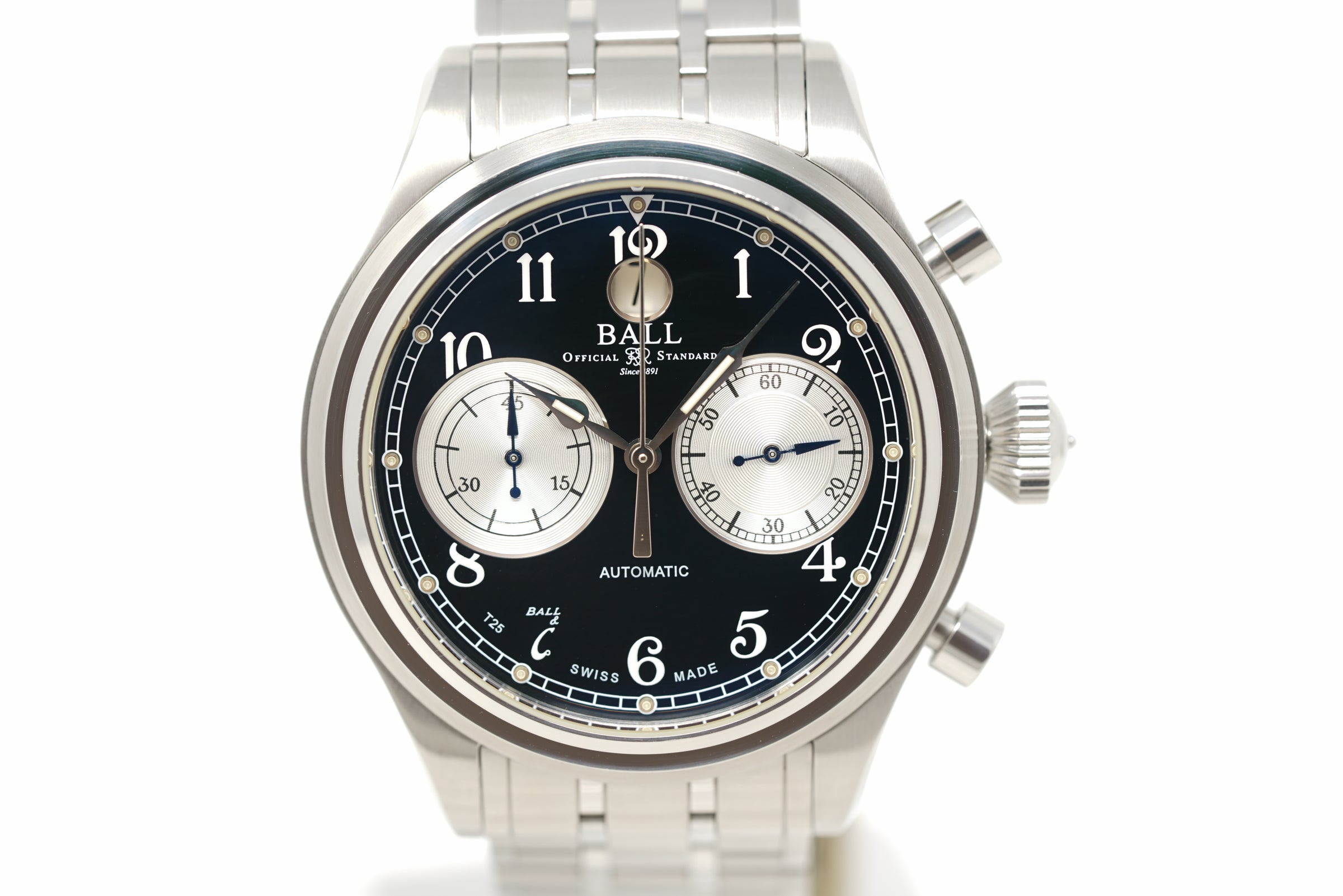 Pre-Owned Ball Trainmaster Cannonball Chronograph CM1052D-S3J-BK