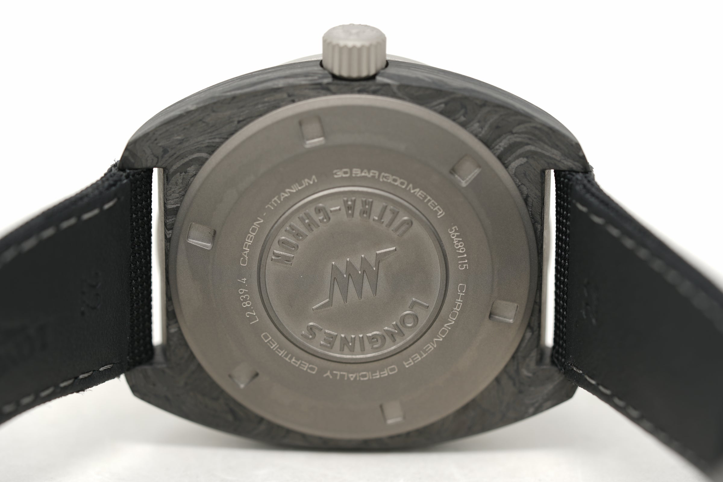 Pre-Owned Longines Ultra-Chron Carbon L2.839.4.52.2