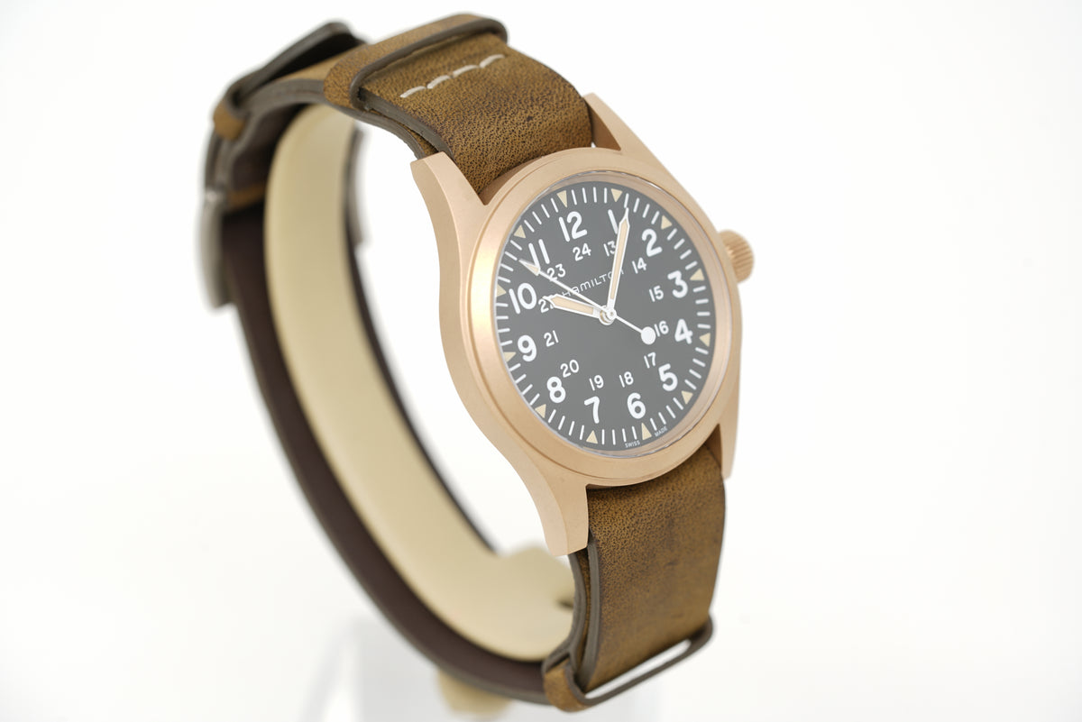 Pre-Owned Hamilton Khaki Field Mechanical Bronze H69459530