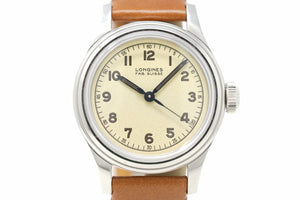 Pre-Owned Longines Heritage Military Marine Nationale L2.833.4.93.2