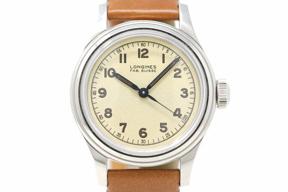 Pre-Owned Longines Heritage Military Marine Nationale L2.833.4.93.2