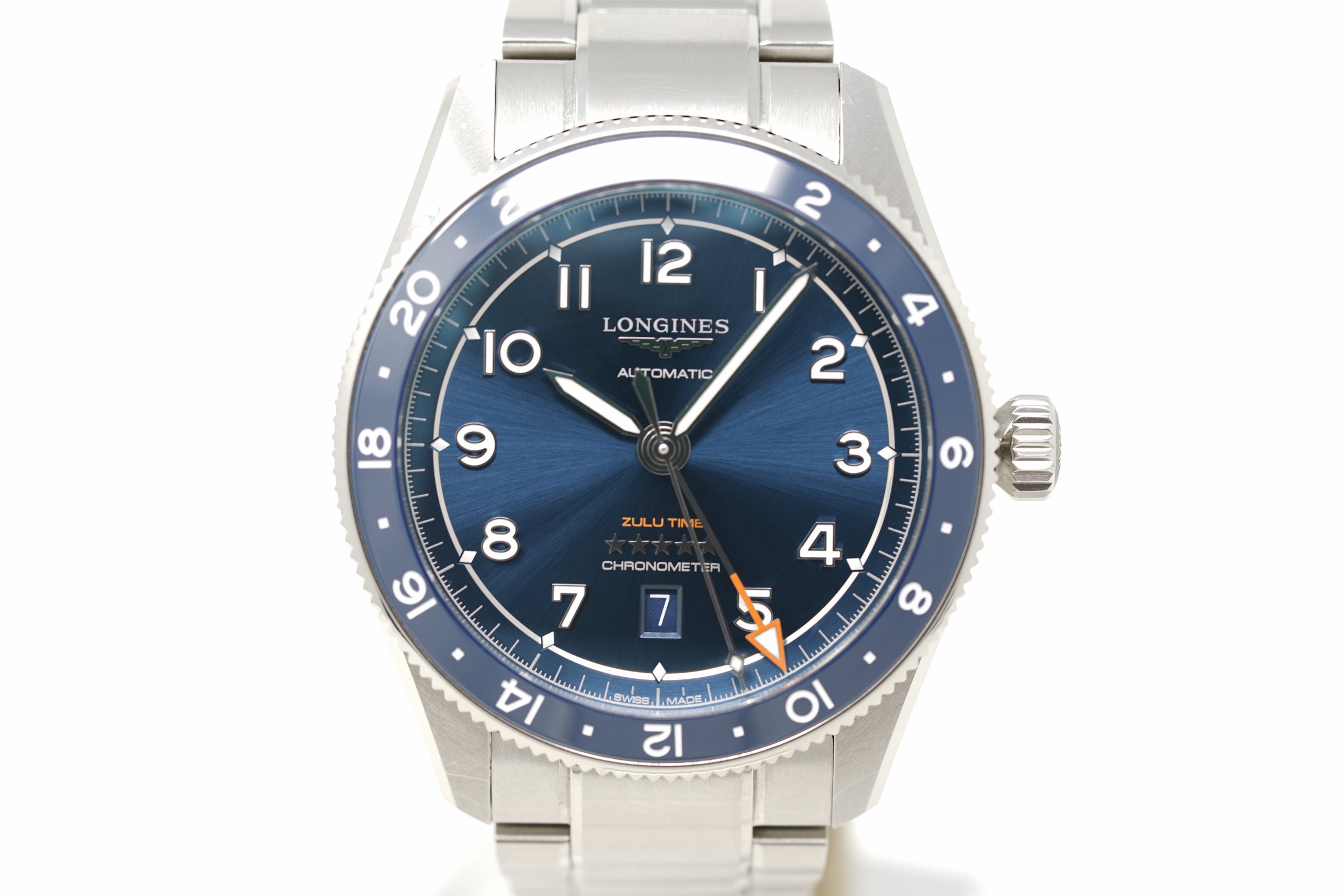 Pre-Owned Longines Spirit Zulu Time L3.812.4.93.6