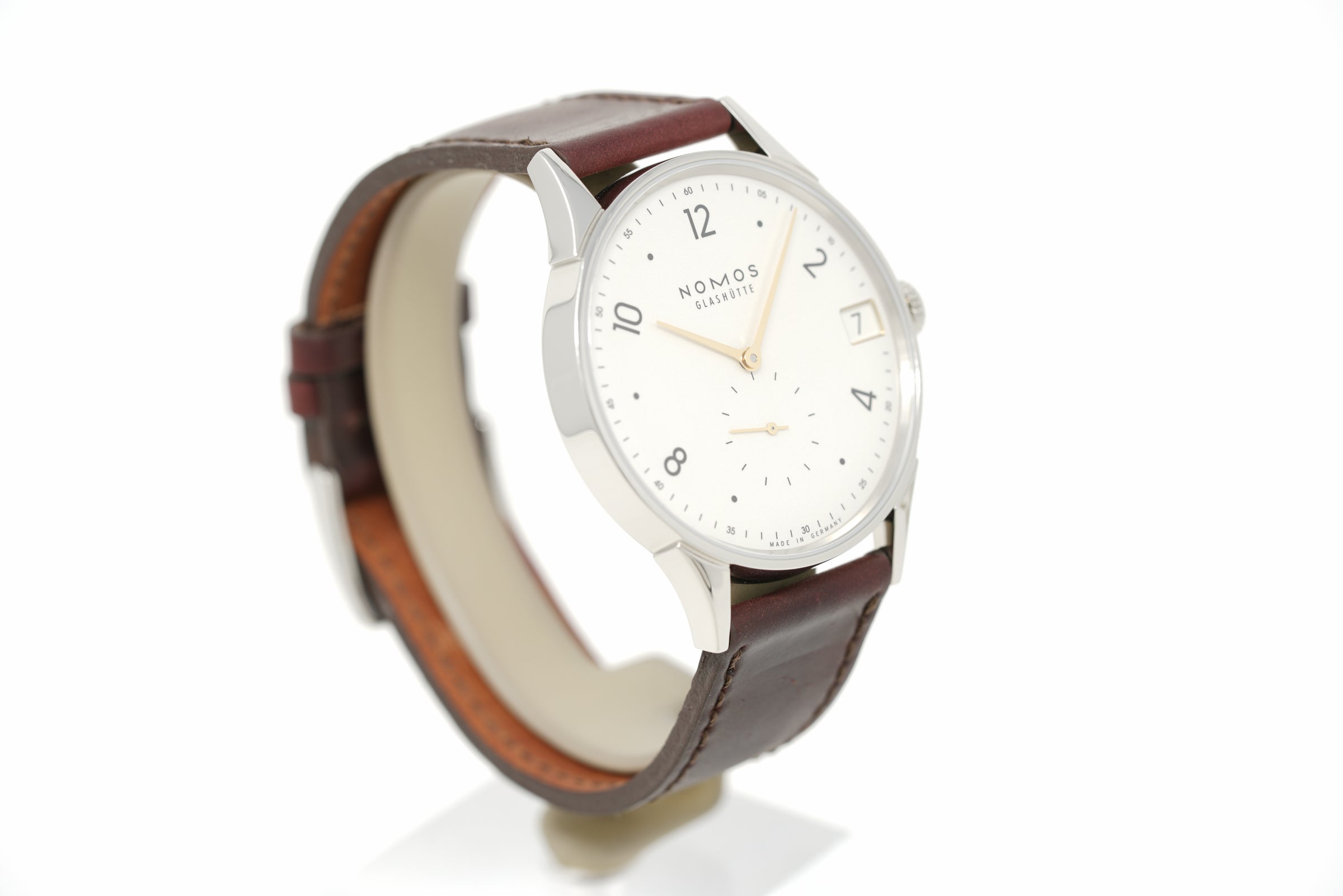 Pre-Owned Nomos Glashütte Minimatik 39 Date Gold 1251