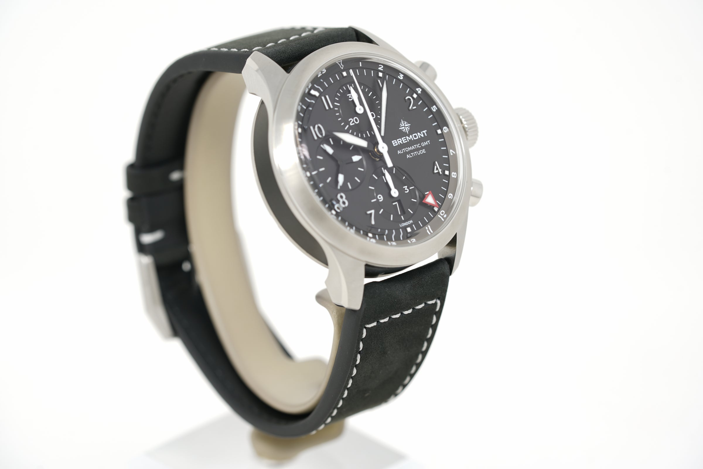 Pre-Owned Bremont Altitude Chronograph GMT ALT42-CHR-G-SS-BK-L-S