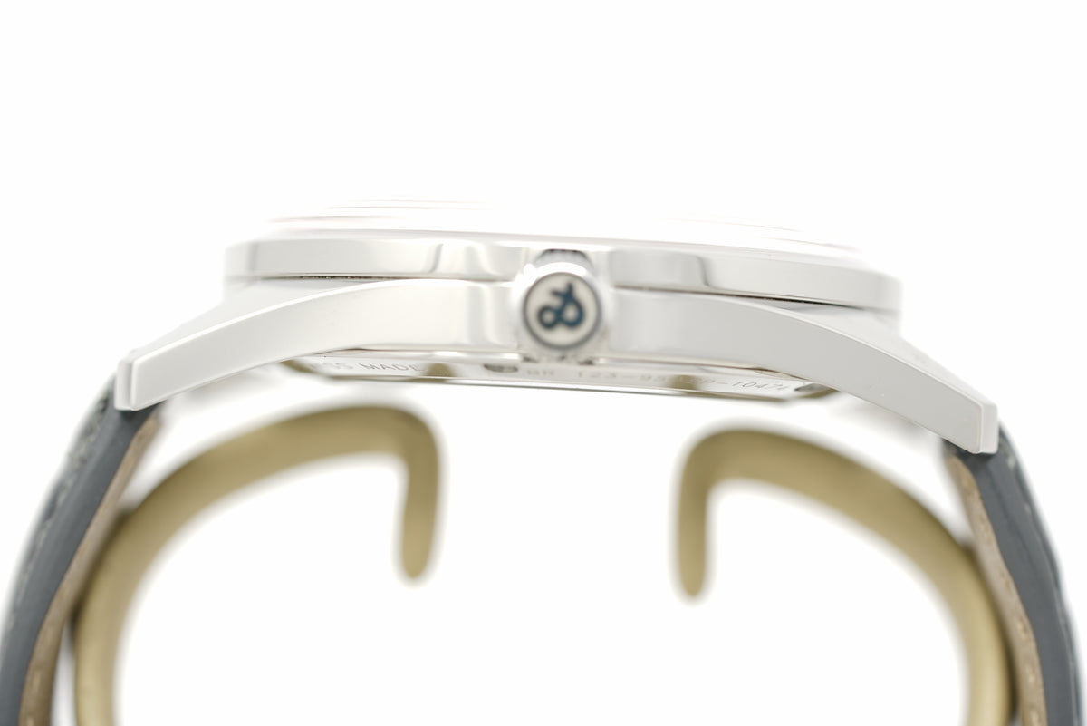 Pre-Owned Bell & Ross BR 123 Officer Silver BRG123-WH-ST/SCR/2