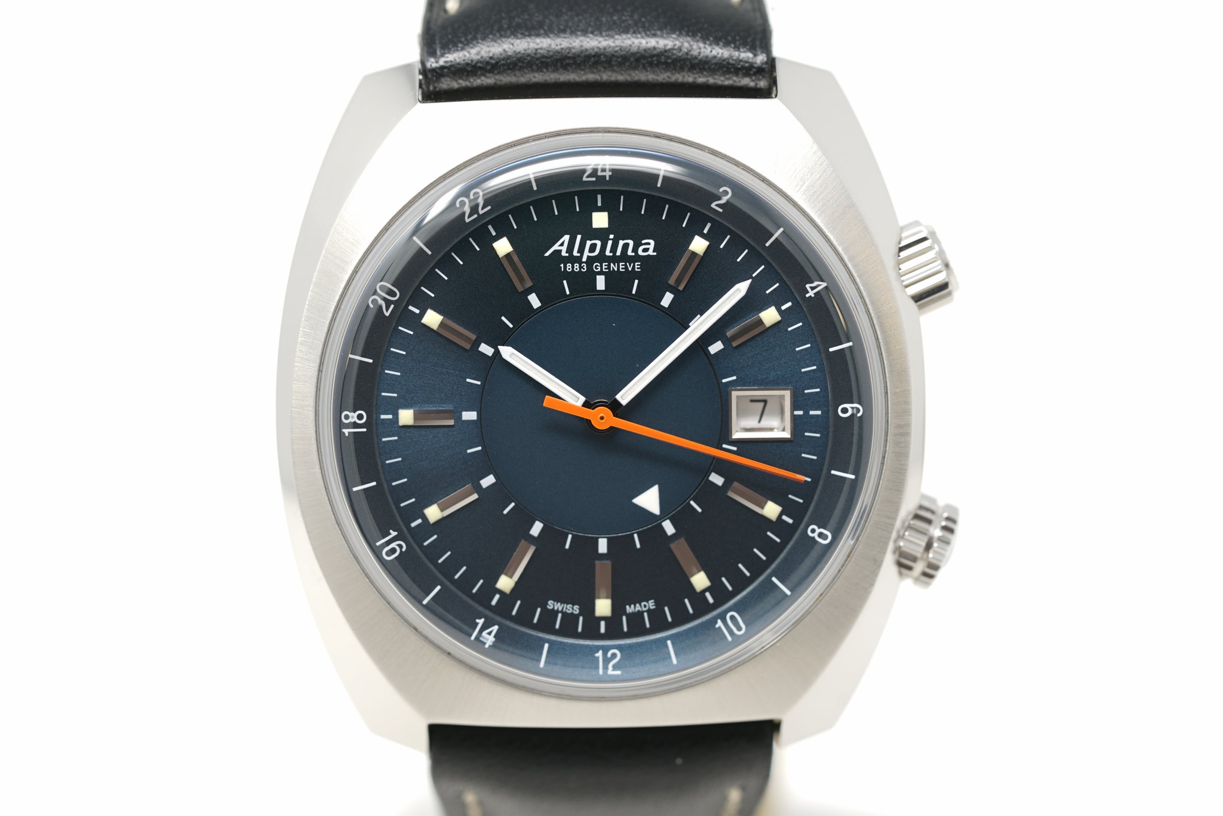 Pre-Owned Alpina Startimer Pilot Heritage GMT AL-555N4H6