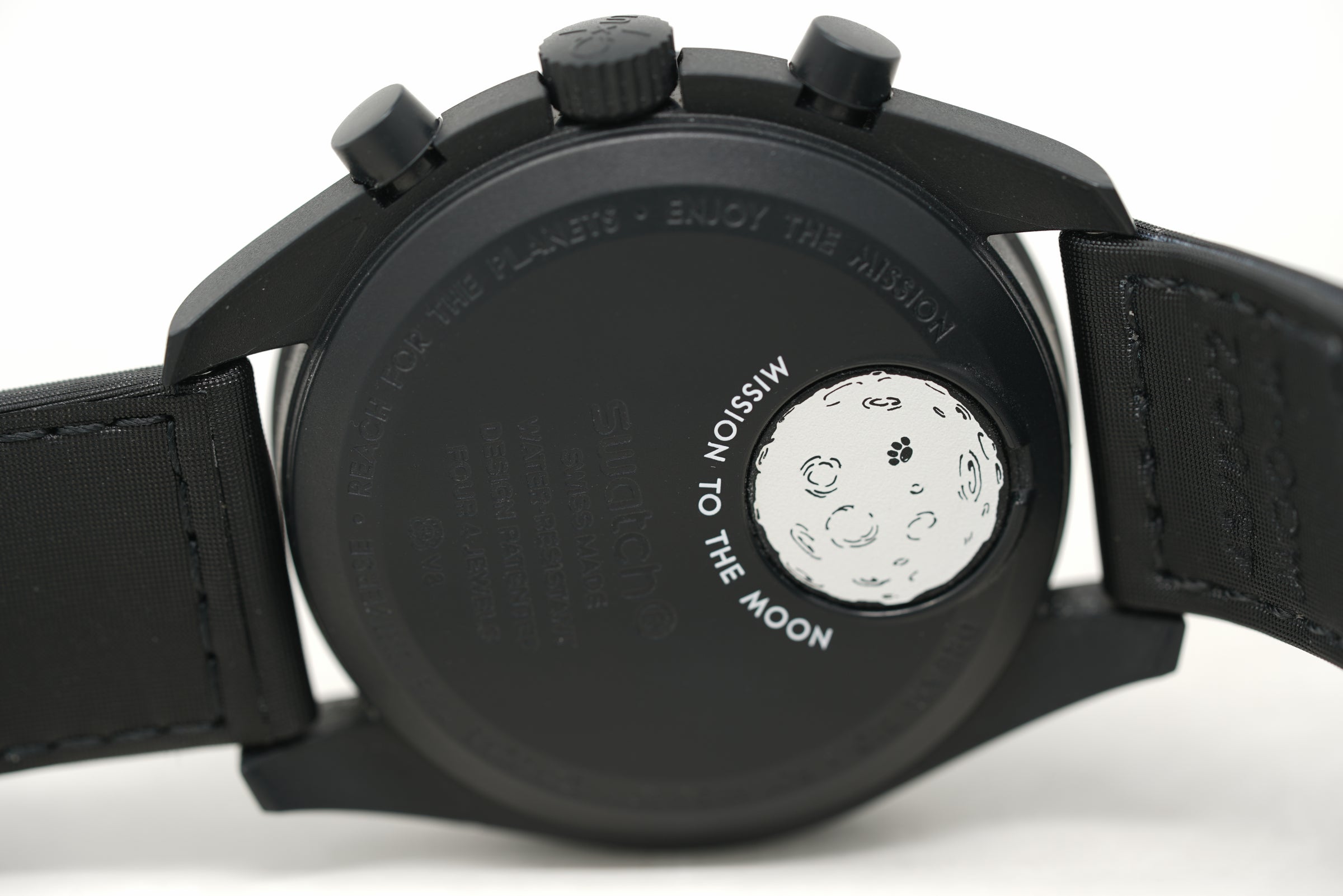 Pre-Owned Swatch x Omega MoonSwatch Mission to the Moonphase 'New Moon' SO33B700