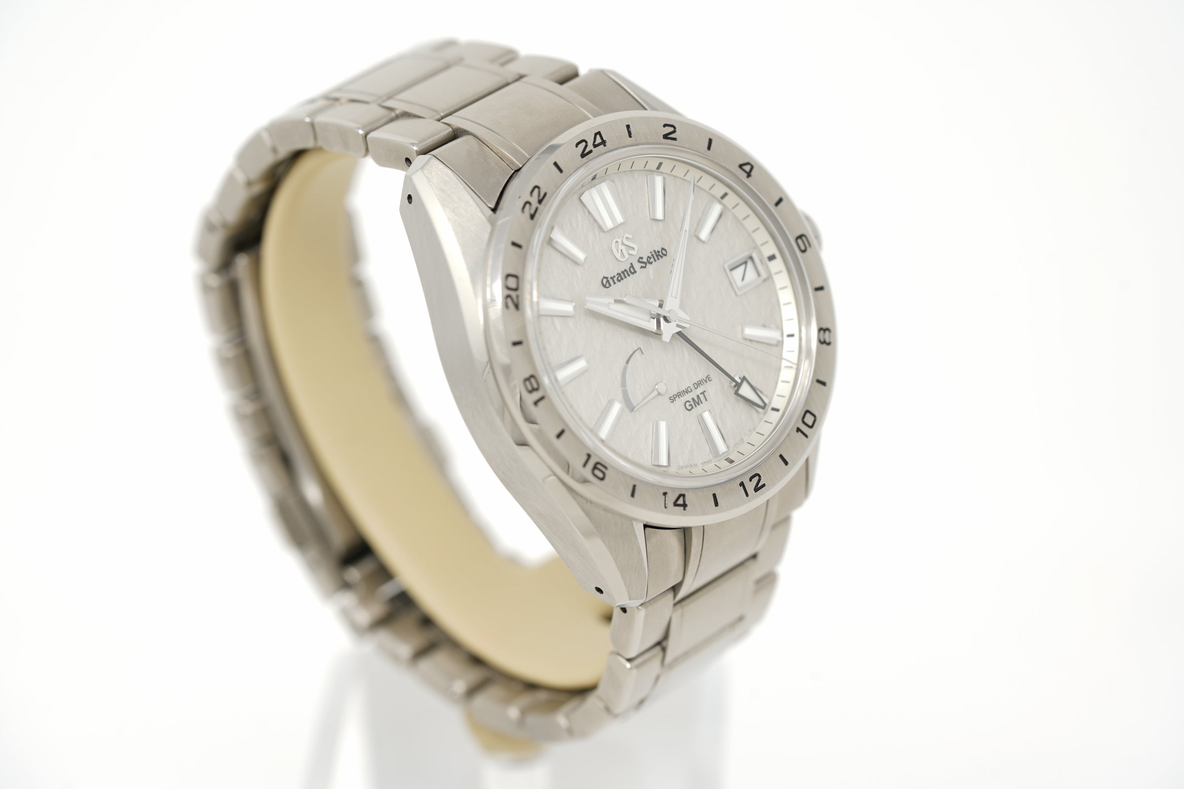 Pre-Owned Grand Seiko Evolution 9 Spring Drive GMT 'Mistflake' SBGE285