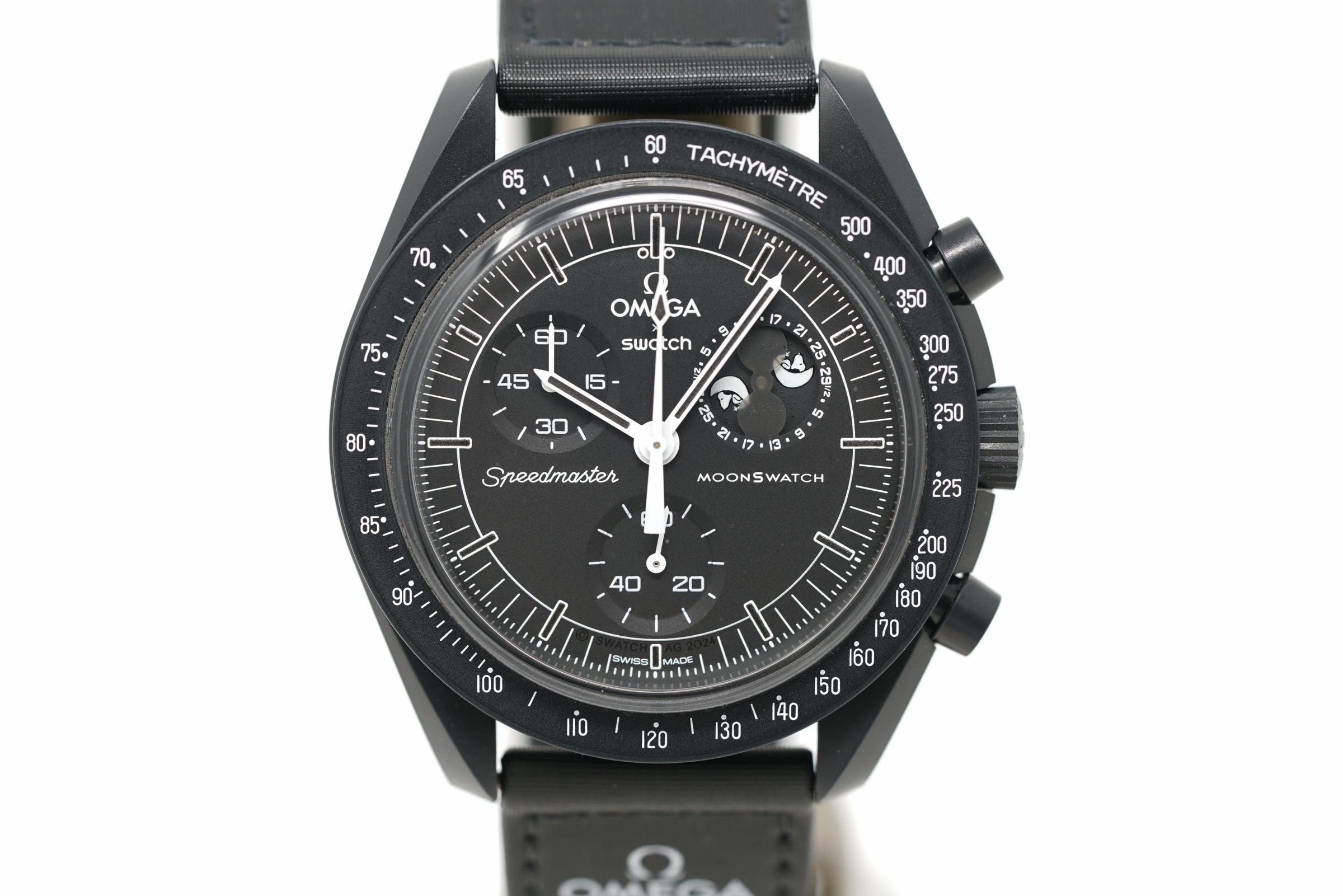 Pre-Owned Swatch x Omega MoonSwatch Mission to the Moonphase 'New Moon' SO33B700