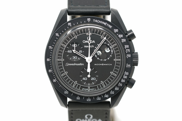 Pre-Owned Swatch x Omega MoonSwatch Mission to the Moonphase 'New Moon' SO33B700