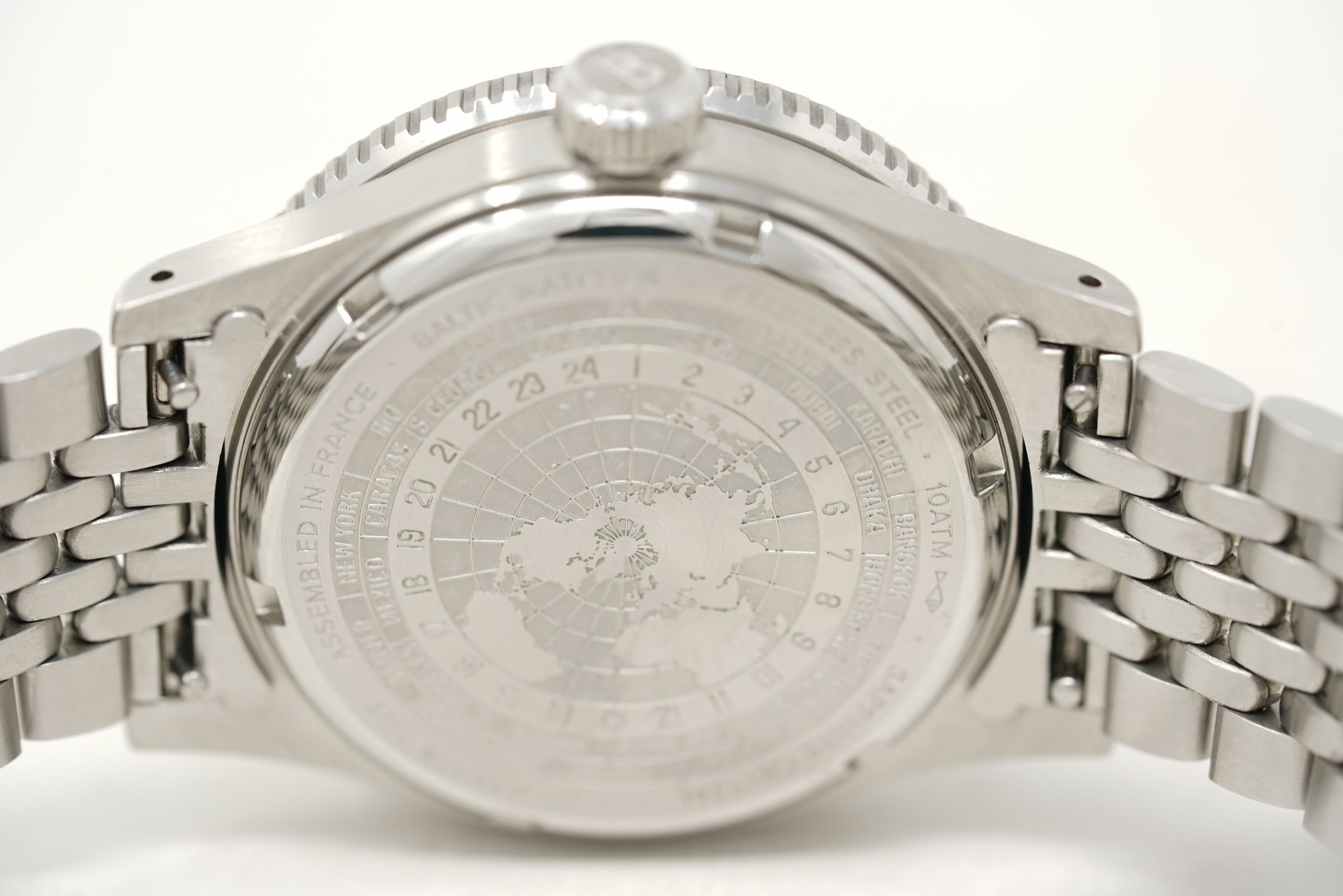 Pre-Owned Baltic Aquascaphe GMT Grey/Blue