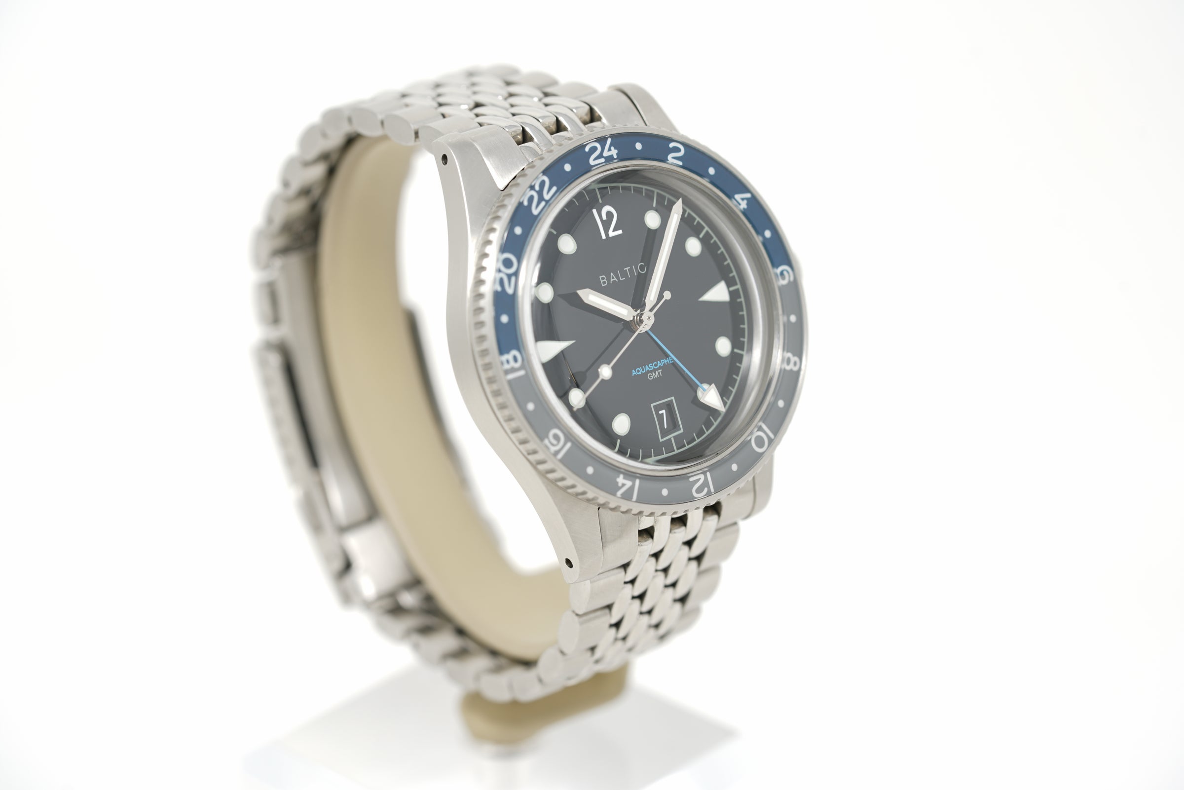Pre-Owned Baltic Aquascaphe GMT Grey/Blue