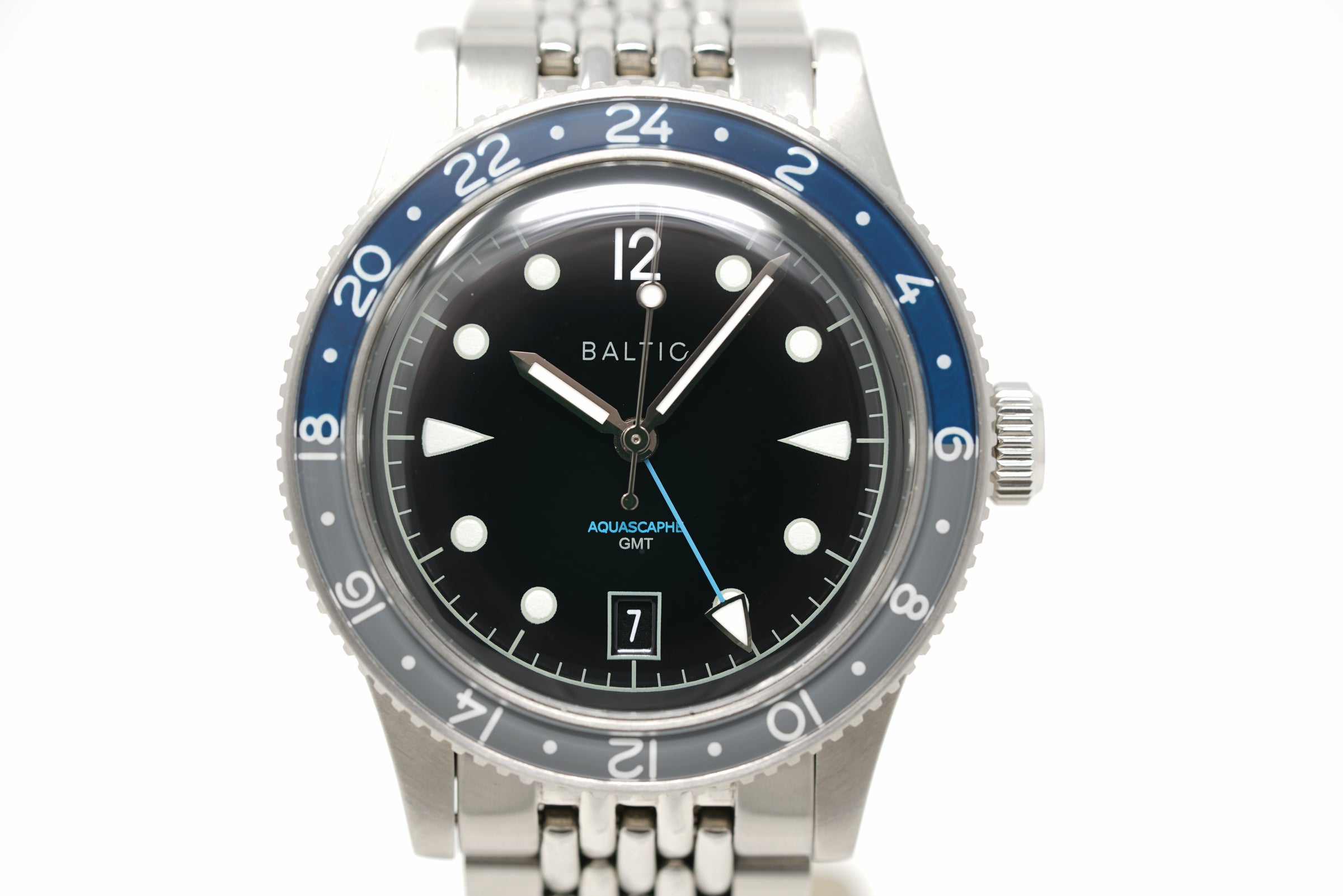 Pre-Owned Baltic Aquascaphe GMT Grey/Blue