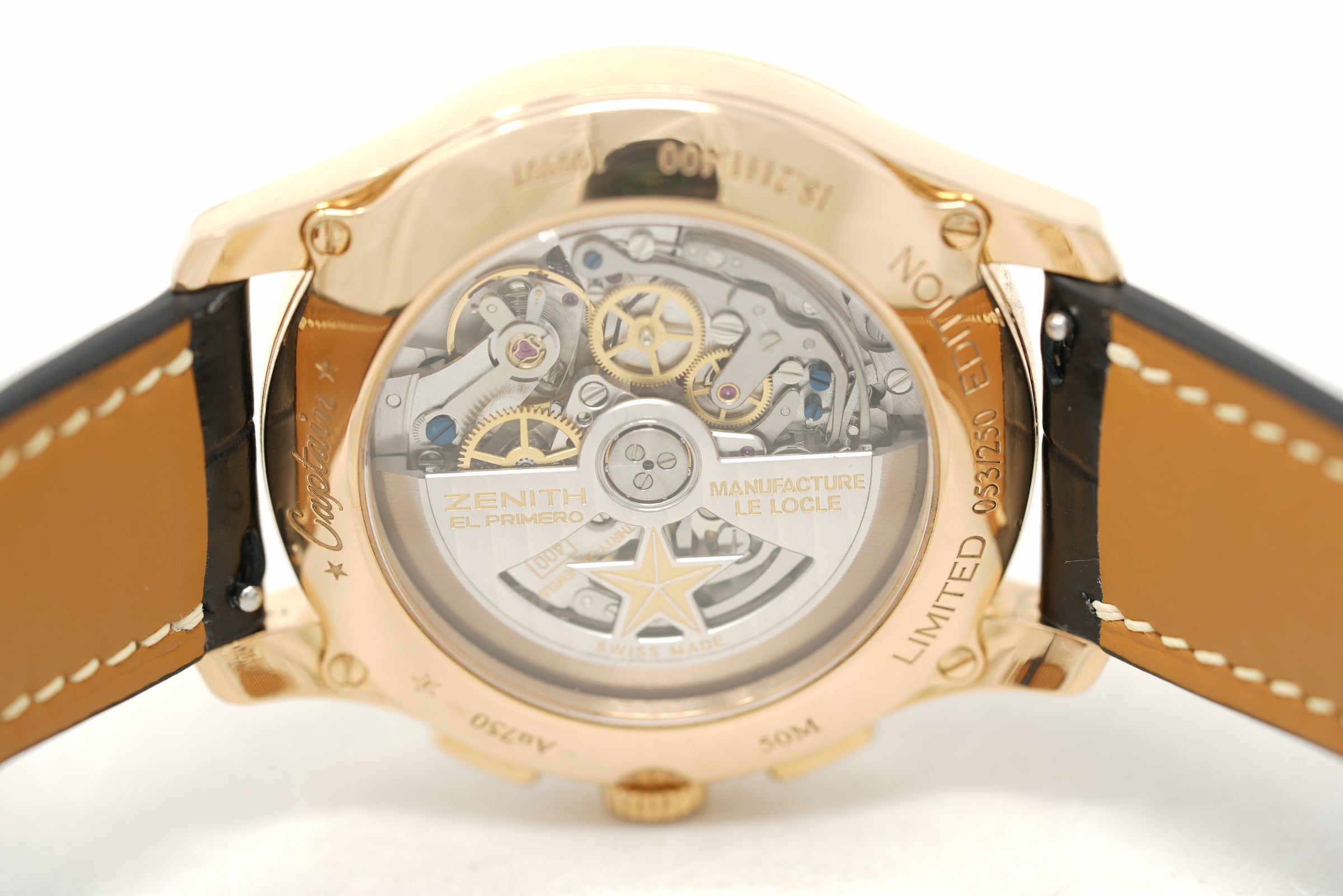 Pre-Owned Zenith Captain Chronograph 18k Rose Gold LE 18.2111.400/C498