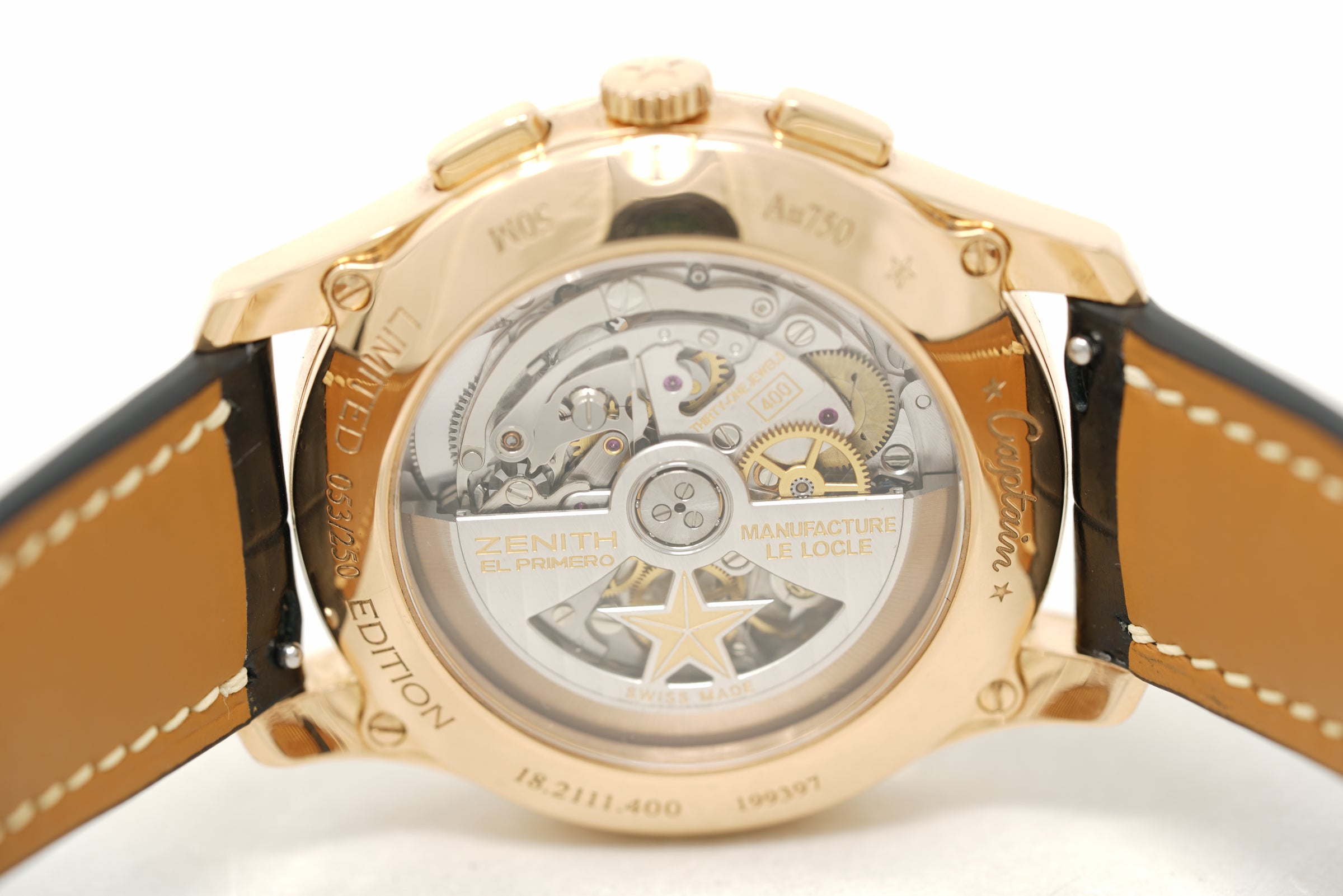 Pre-Owned Zenith Captain Chronograph 18k Rose Gold LE 18.2111.400/C498