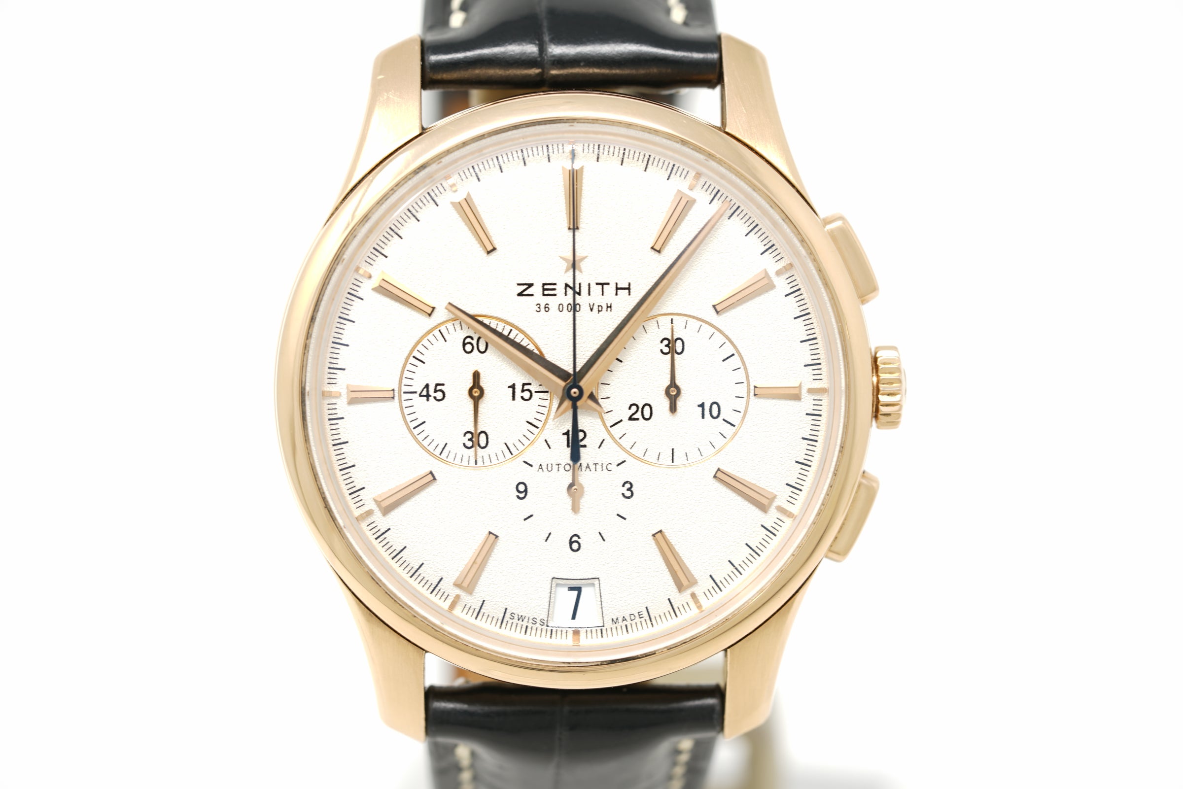 Pre-Owned Zenith Captain Chronograph 18k Rose Gold LE 18.2111.400/C498