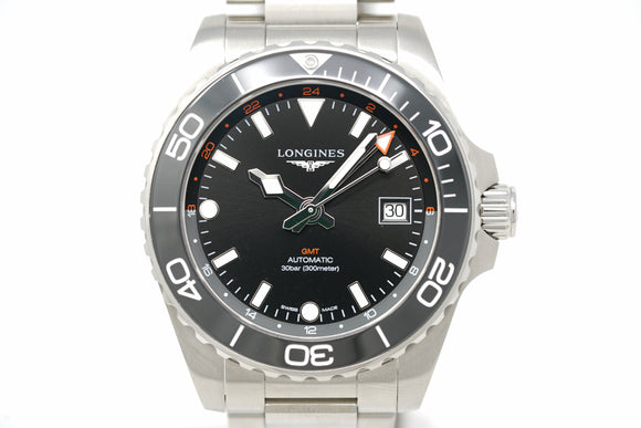 Pre-Owned Longines HydroConquest GMT L3.790.4.56.6