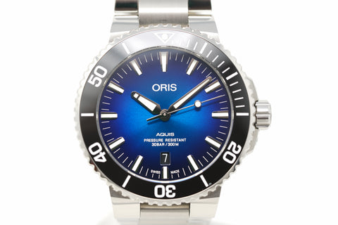Pre-Owned Oris Aquis Date Clipperton Limited 01 733 7730 4185-Set RS