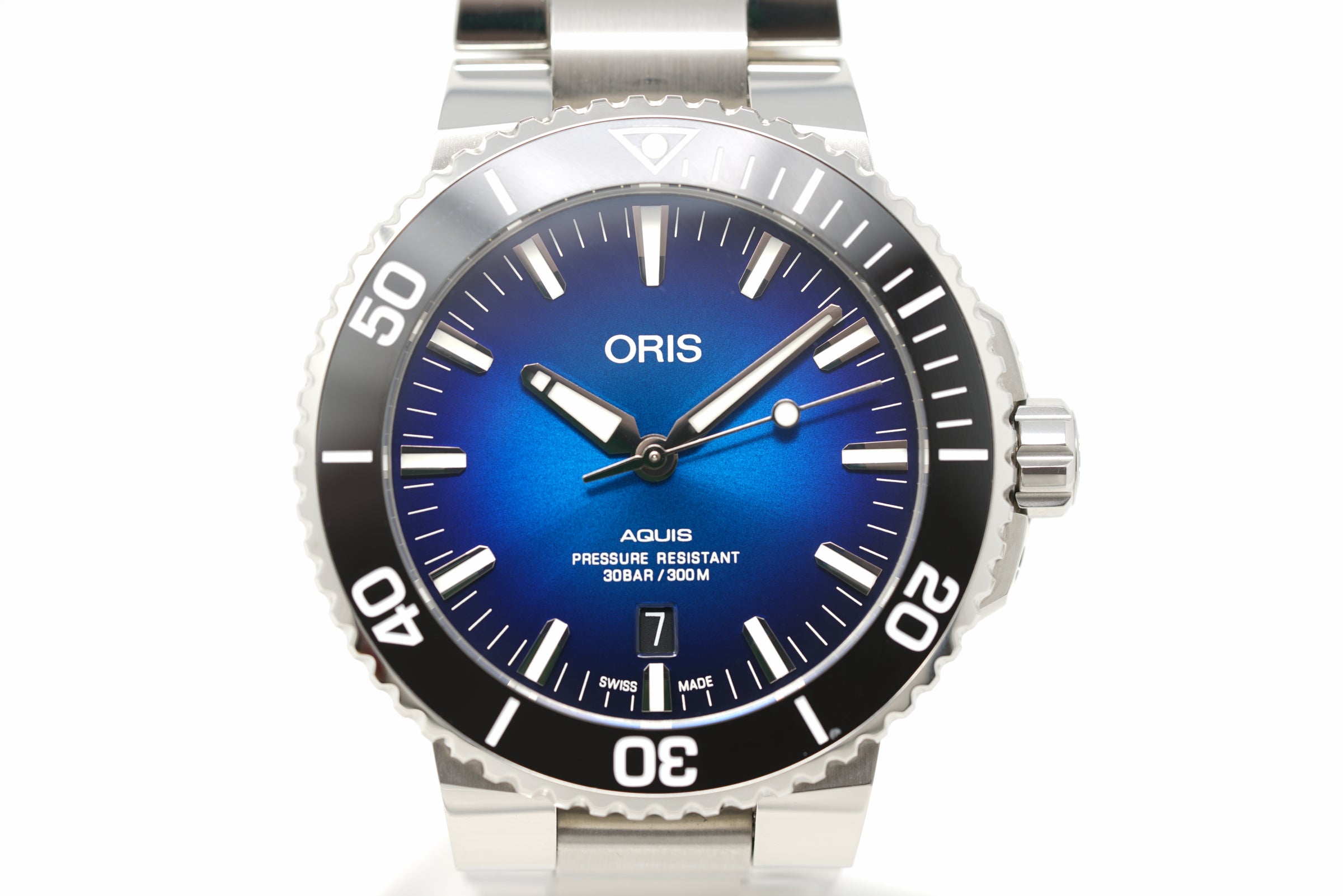 Pre-Owned Oris Aquis Date Clipperton Limited 01 733 7730 4185-Set RS