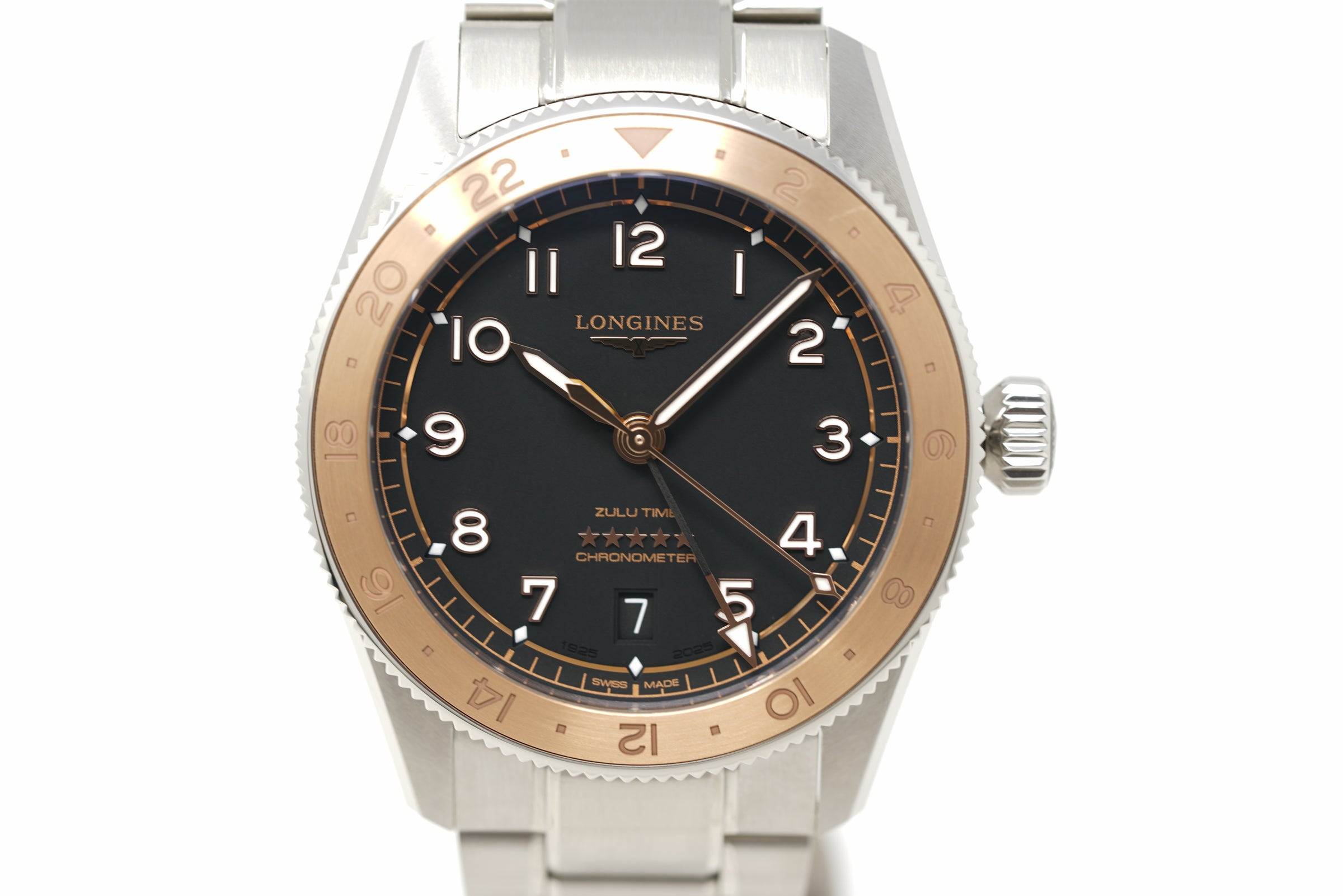 Pre-Owned Longines Spirit Zulu Time 1925 L3.803.5.53.6