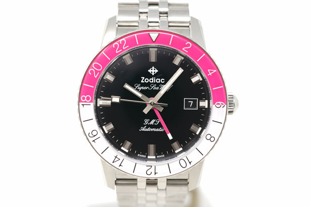 Pre-Owned Zodiac Super Sea Wolf GMT Automatic ZO9416