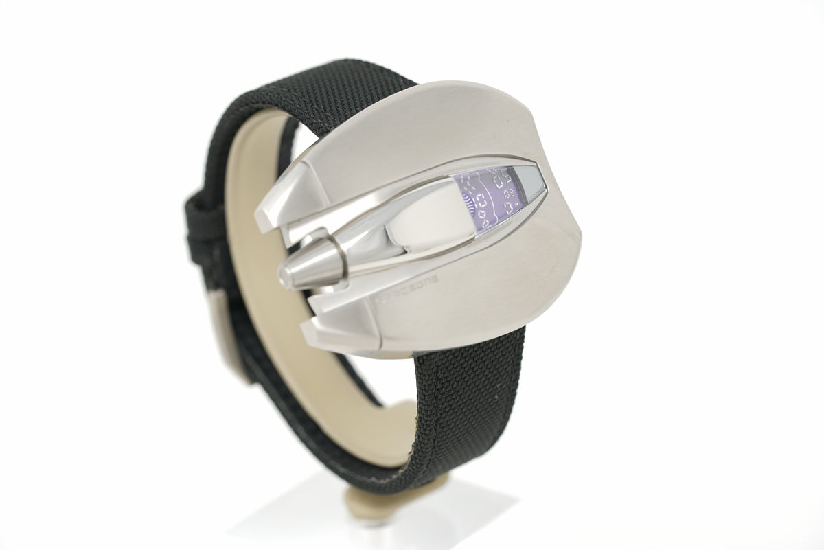 Pre-Owned SpaceOne Jumping Hour Steel Special Showroom Purple Edition