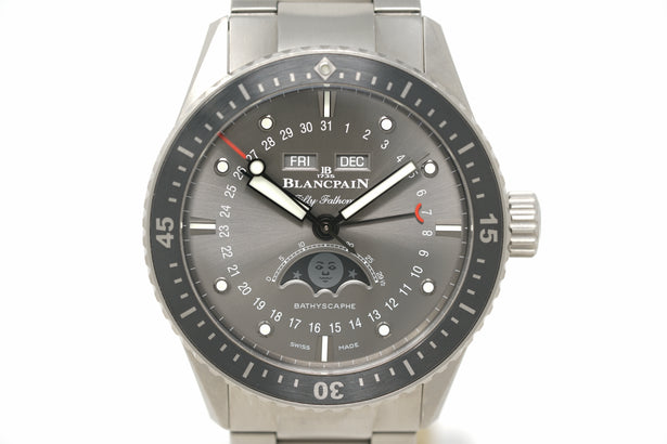 Pre-Owned Blancpain Bathyscaphe Quantième Complet Phases de Lune 5054 1210 98S