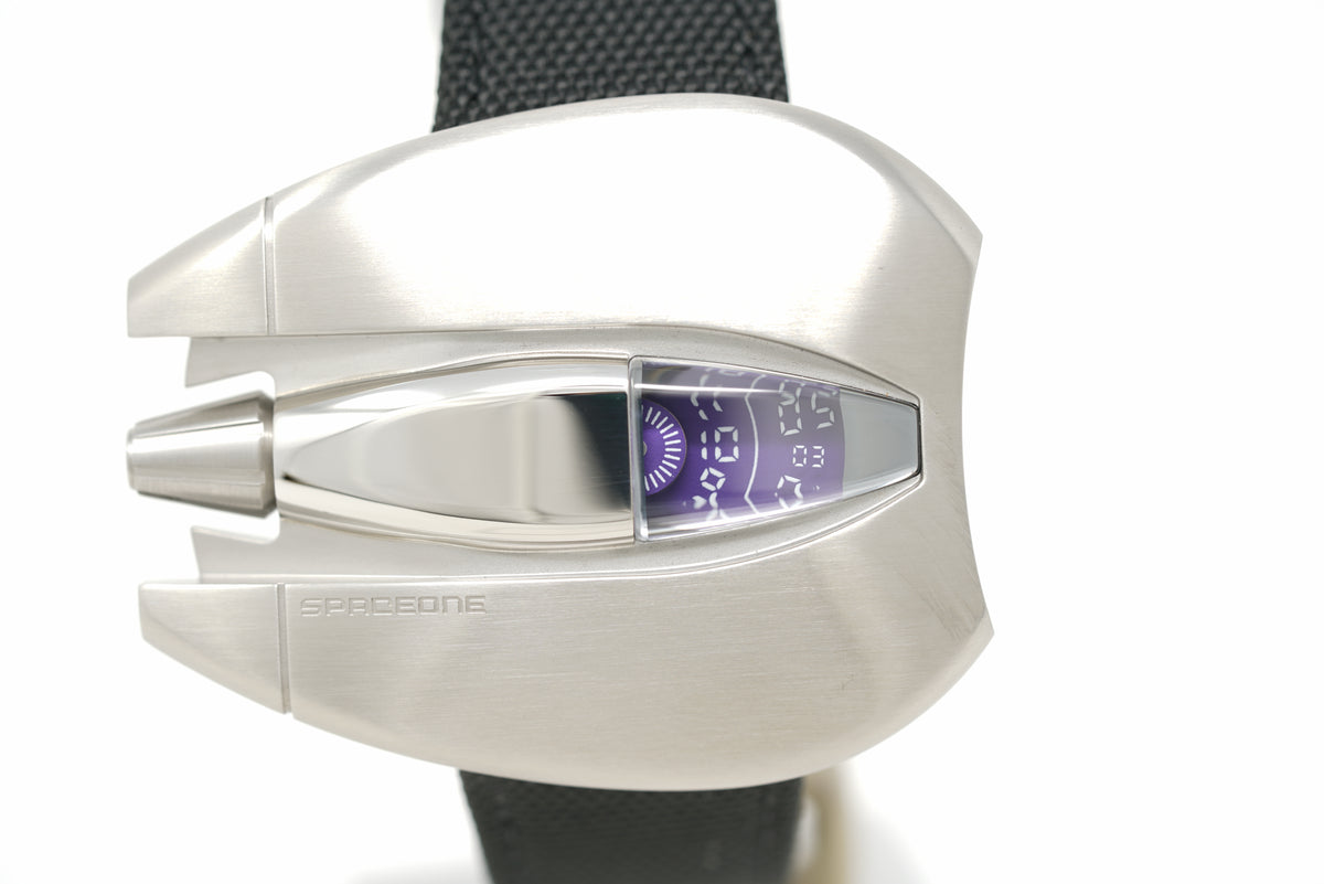 Pre-Owned SpaceOne Jumping Hour Steel Special Showroom Purple Edition