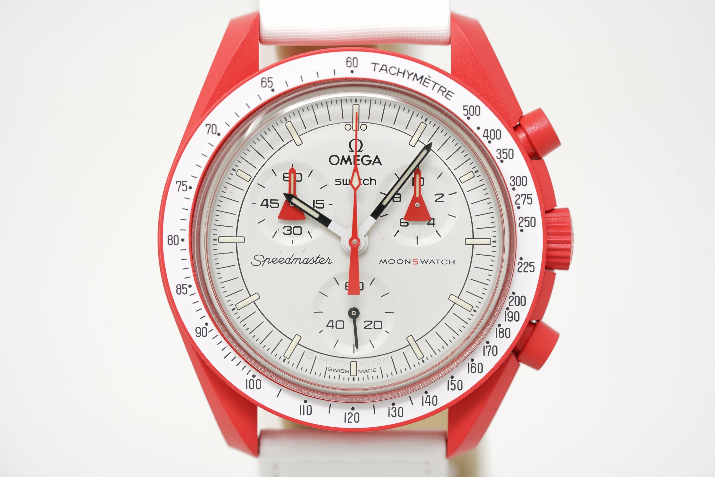 Pre-Owned Swatch x Omega MoonSwatch Mission to Mars SO33R100