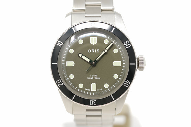 Pre-Owned Oris X Hodinkee Calibre 400 Limited 01 400 7774 4087-Set