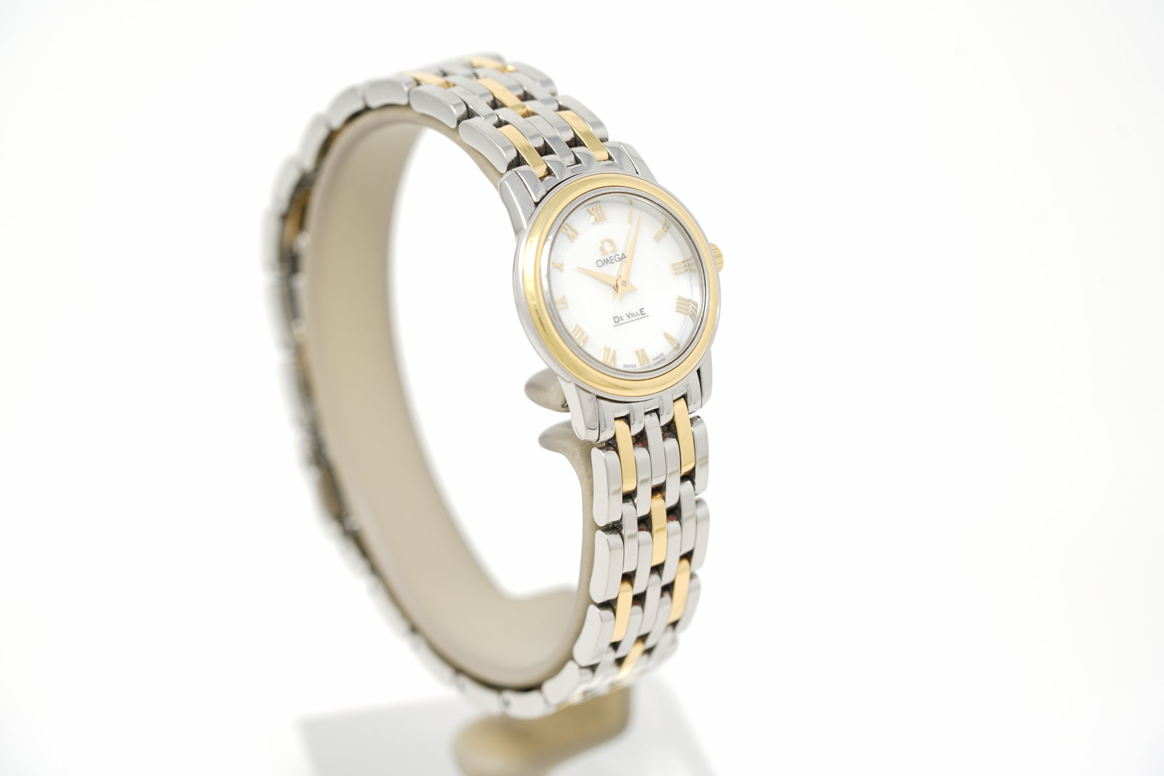 Pre-Owned Omega Prestige De Ville Steel & Yellow Gold 4370.71.00