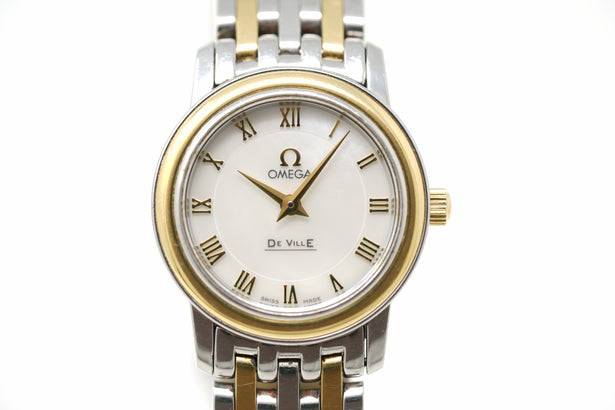 Pre-Owned Omega Prestige De Ville Steel & Yellow Gold 4370.71.00