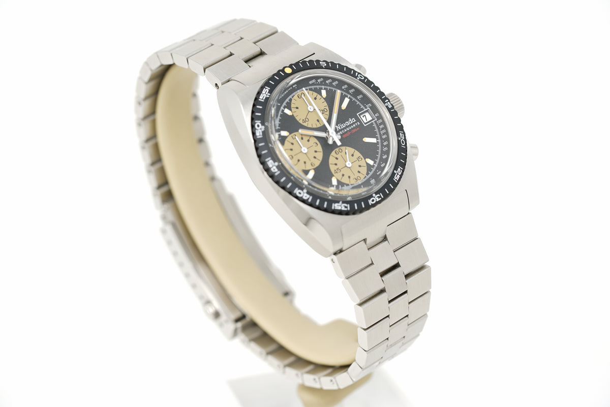 Pre-Owned Nivada Grenchen Autochron Meca-Quartz 77001Q45