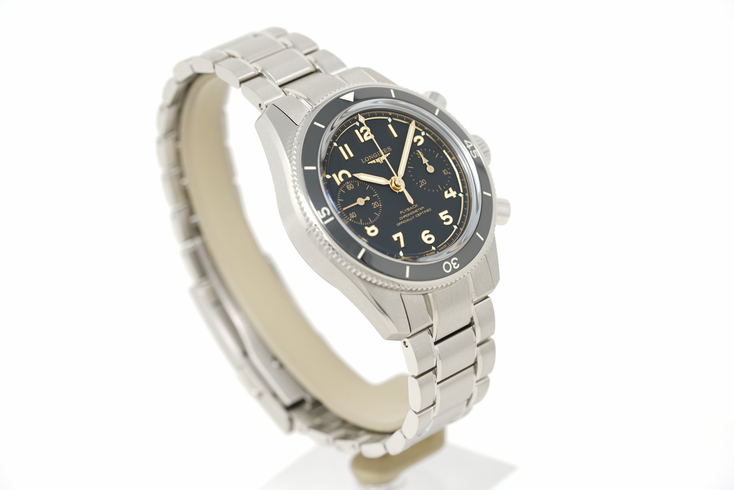 Pre-Owned Longines Spirit Pilot Flyback L3.721.4.53.6