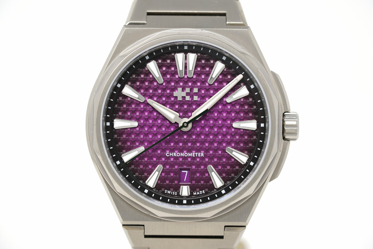 Pre-Owned Christopher Ward C12 The Twelve (Ti) Nebula Purple COSC C12-40ADC1-T00P0