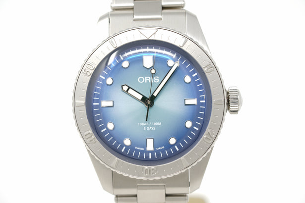 Pre-Owned Oris Divers Chronos Limited Edition 01 400 7774 4015-Set