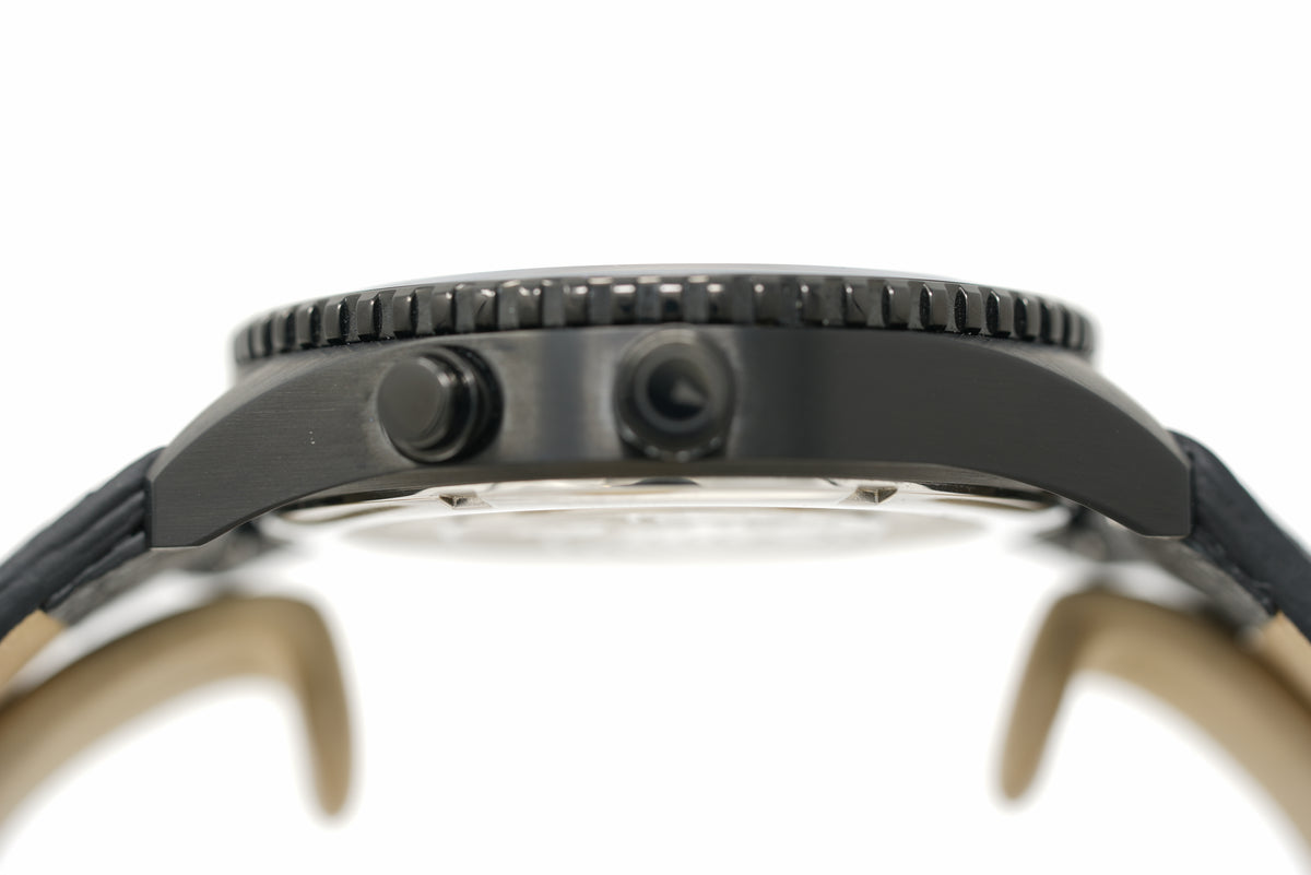 Pre-Owned Islander Rocky Point PVD Analog-Digital Black ISL-331