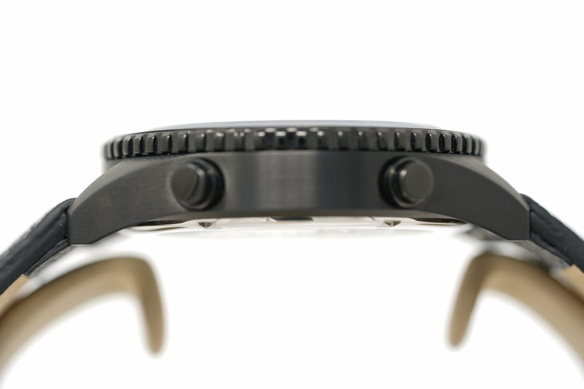 Pre-Owned Islander Rocky Point PVD Analog-Digital Black ISL-331
