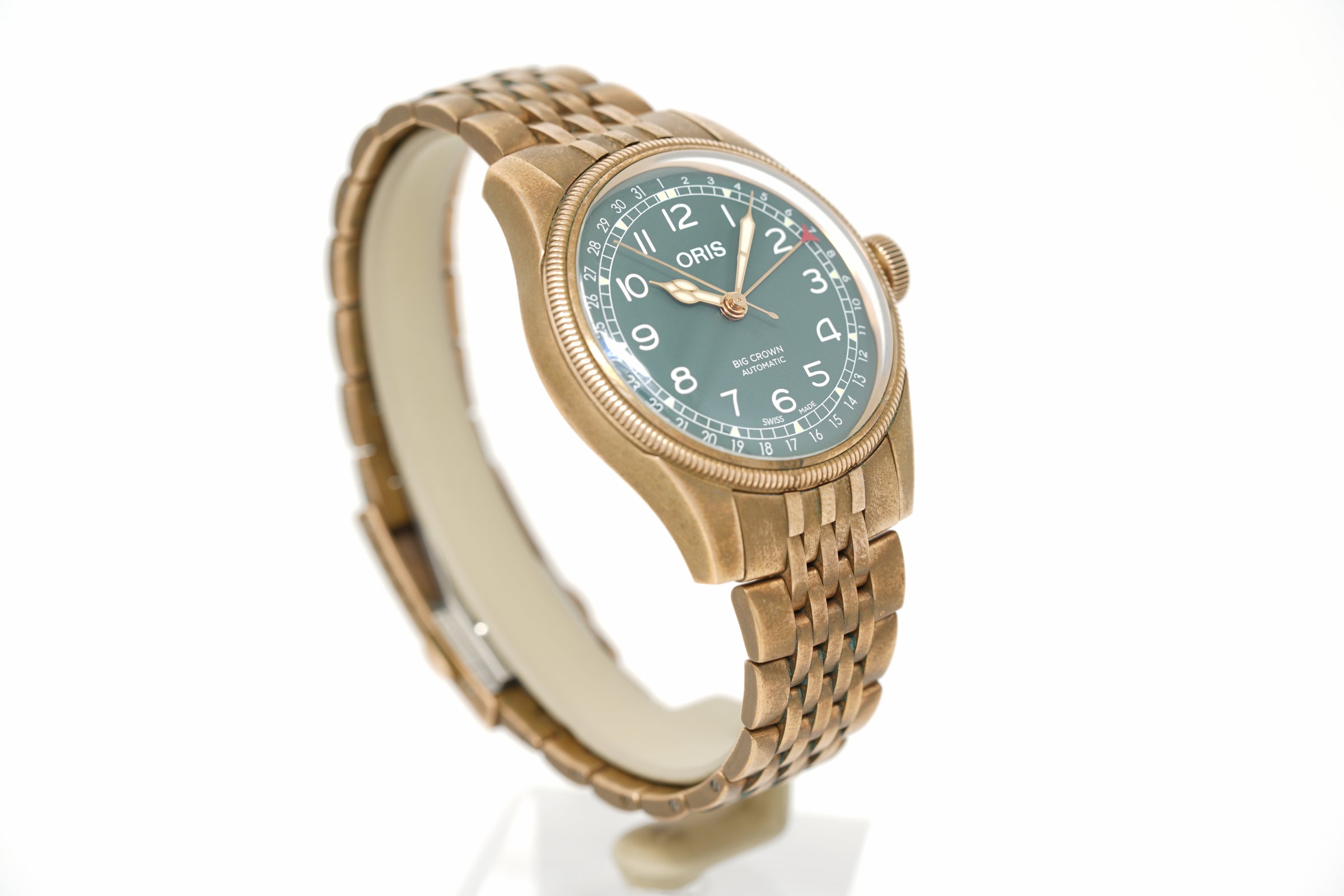 Pre-Owned Oris Big Crown Bronze Pointer Date 01 754 7741 3167-07 8 20 01