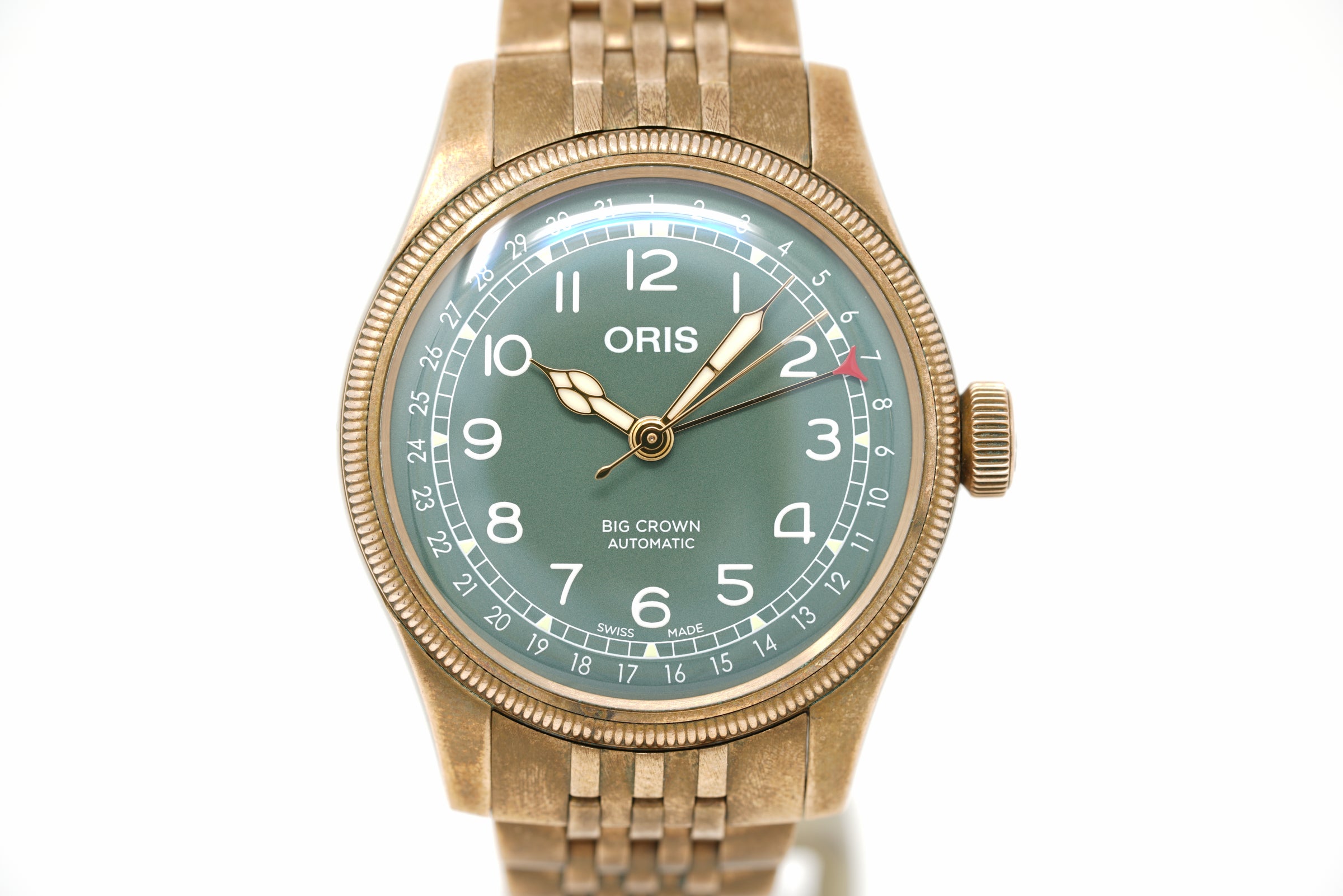 Pre-Owned Oris Big Crown Bronze Pointer Date 01 754 7741 3167-07 8 20 01